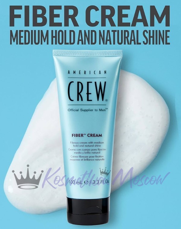 American crew fiber cream крем средней фиксации с натуральным блеском 100мл