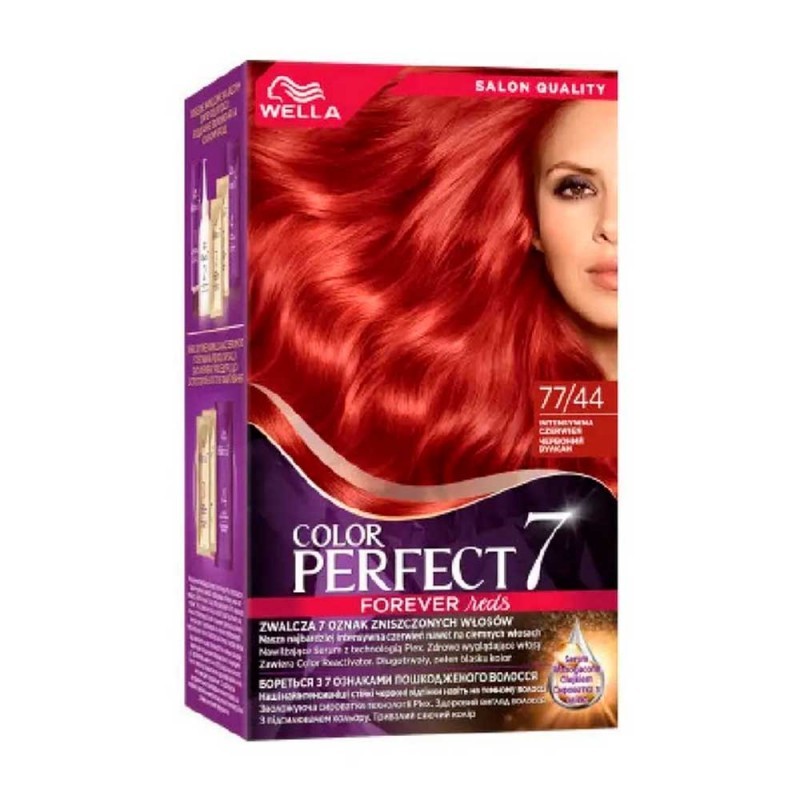 WELLA COLOR PERFECT Стойкая крем-краска 77/44 Вулканический красный 60 мл