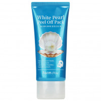 FarmStay Очищающая маска - пленка с экстрактом жемчуга White Pearl Peel Off Pack