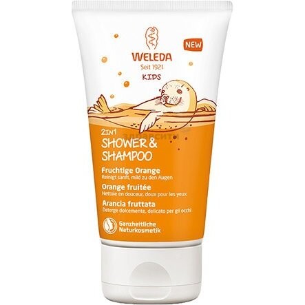 WELEDA Детский шампунь-гель 2 в 1 Апельсин 150 мл