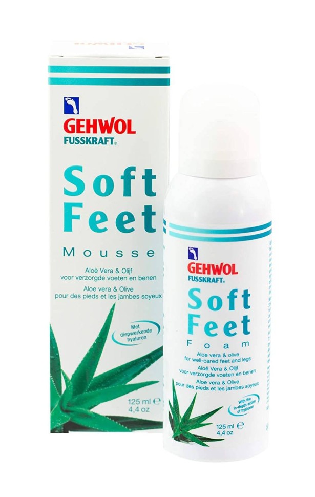 GEHWOL Пенка с гиалуроновой кислотой Алоэ вера и масло оливы / Fusskraft Soft Feet 125 мл