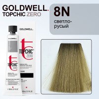 Стойкая профессиональная краска для волос - Goldwell Topchic Hair Color Coloration 8N (Светло-русый блондин натуральный) 60 мл