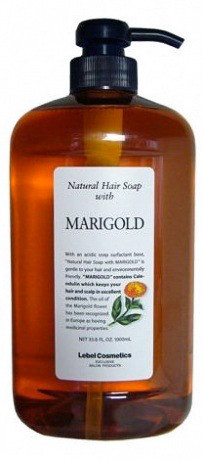 Шампунь для жирной кожи головы - Lebel Natural Hair Soap With Marigold 1000 мл