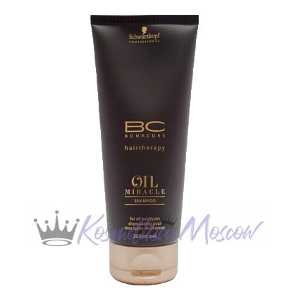 BC Oil Miracle Gold Shimmer Shampoo - Шампунь Золотое Сияние с Аргановым маслом от Schwarzkopf Professional 200 мл
