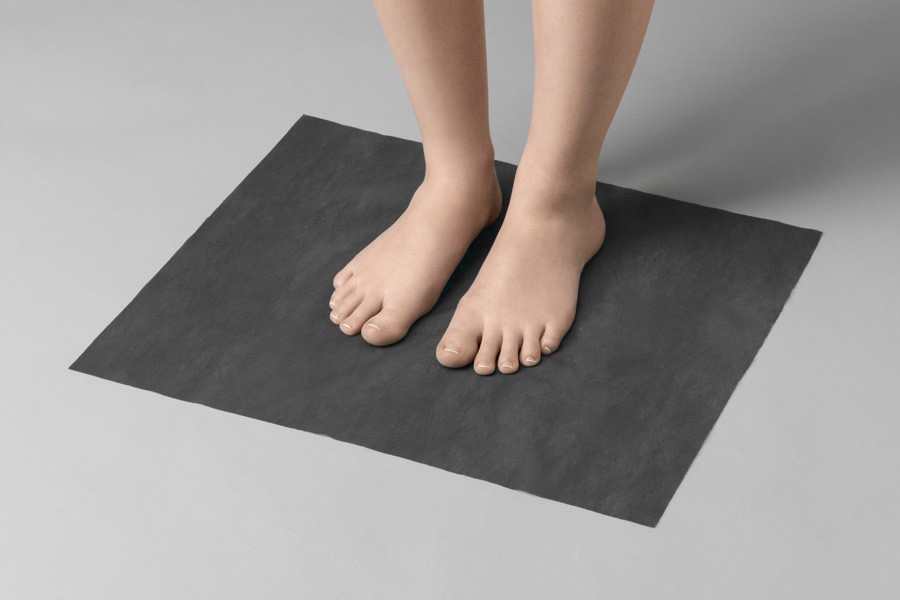 Коврик Спанбонд ЧЕРНЫЙ 40х50 100 шт/упк, 603-119 Чистовье