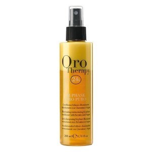 Fanola Восстанавливающий двухфазный спрей - кондиционер Fanola Oro Therapy с кератином, 200 мл