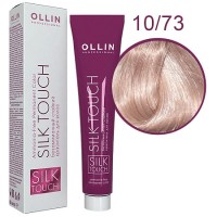 10/73 светлый блондин коричнево-золотистый OLLIN SILK TOUCH б/а 60 мл