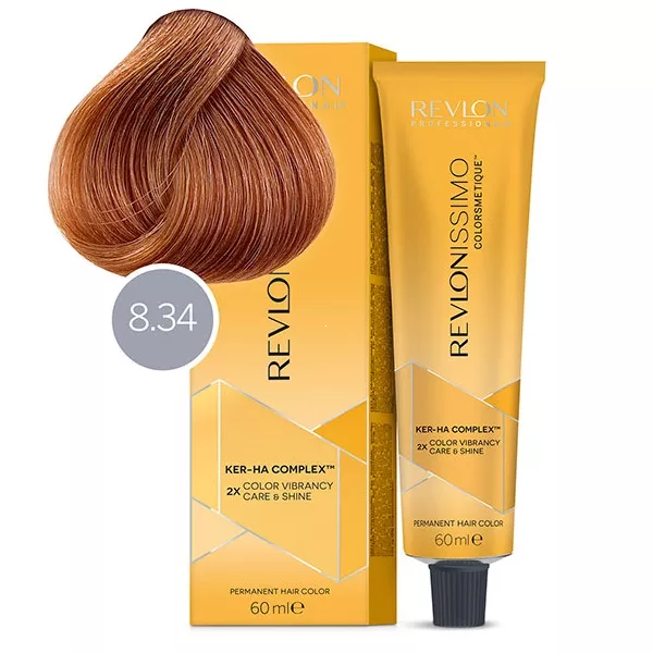 Revlonissimo COLORSMETIQUE краска д/волос 8.34 светлый блондин золотисто-медный 60 мл