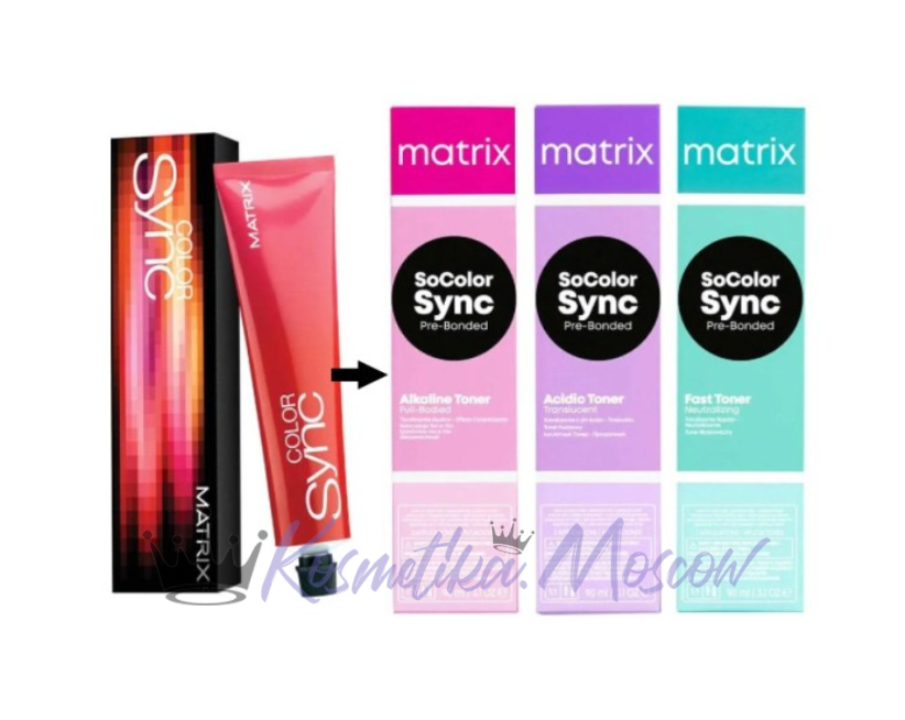 Matrix SoColor Sync Краска для волос - Шатен жемчужный 4P 90мл