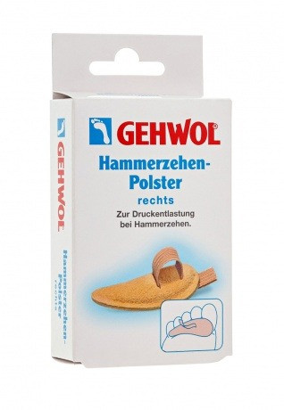 Подушечка под пальцы ног малая, правая №0 Gehwol Hammerzehen - Polsterrechts