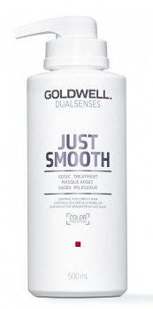 Маска интенсивная для разглаживания непослушных волос - Goldwell Dualsenses Just Smooth 60sec Treatment 500 мл