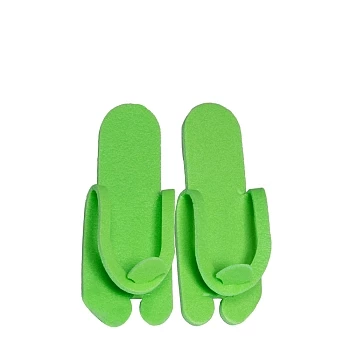 Тапочки `Вьетнамки`  пенопропилен 5мм САЛАТОВЫЕ 25 пар  Чистовье