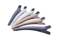 Зажим для волос DEWAL черный, карбоновый, 9 см, 4 шт/уп