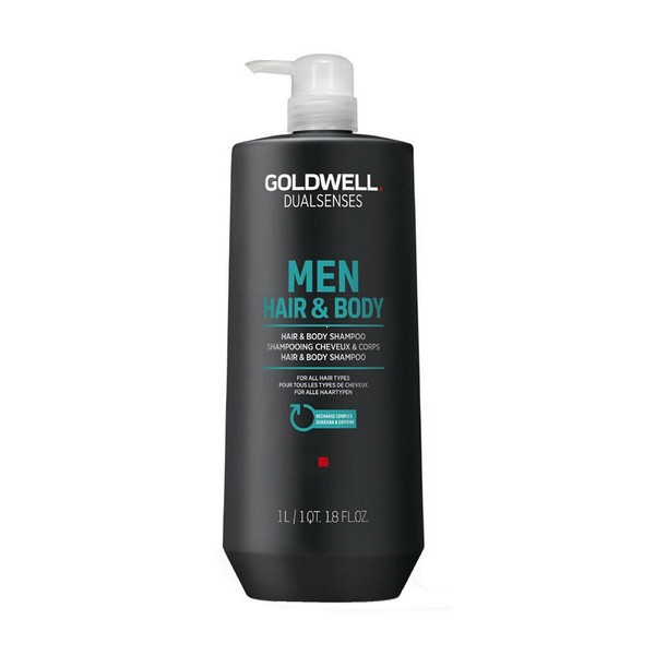DUAL FOR MEN HAIR&BODY SHAMPOO 1000 мл.Шампунь для волос и тела освежающий