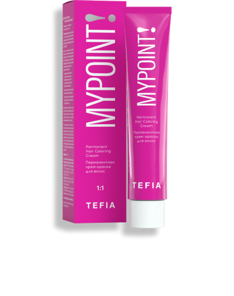 Краска гель Tefia MyPoint 7.4, блондин медный, 60 мл