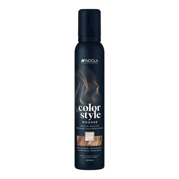 Indola Colour Style Mousse Beige Blonde Бежевый Блонд 200 мл