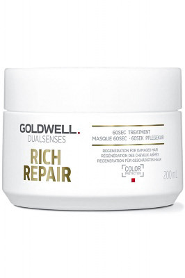 Маска для волос восстанавливающий уход за 60 секунд для сухих и поврежденных волос - Goldwell Dualsenses Rich Repair 60sec Treatment 200 мл