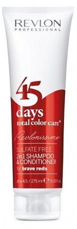 Шампунь-кондиционер для ярких красных оттенков - Revlon Shampoo&Conditioner Brave Reds 275 мл