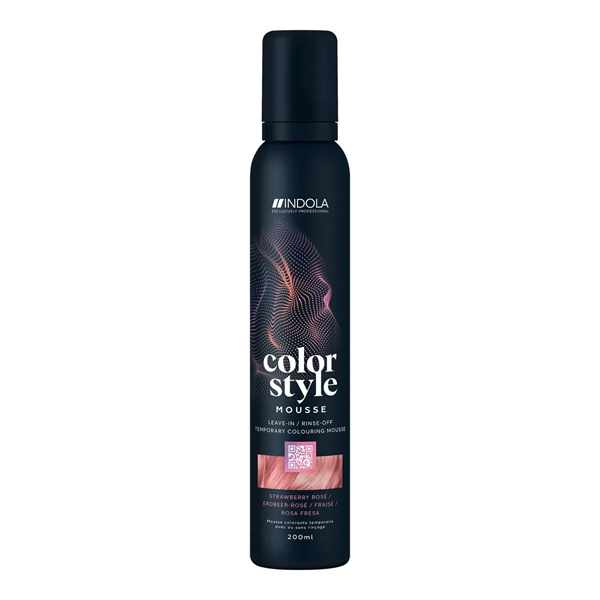 Indola Colour Style Mousse Strawberry Rose Клубничная роза 200 мл
