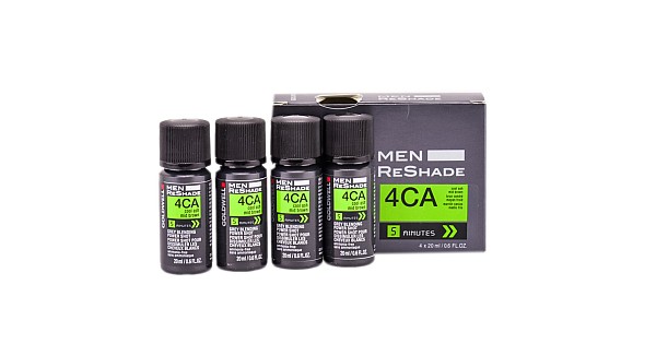 Men ReShade 4CA - экспресс-корректор `Средний коричневый`, 4 X 20 мл.