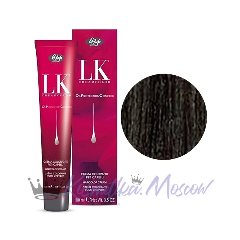 Lisap Milano Краска для волос Lisap LK OIL PROTECTION Complex, 5/9 светло-каштановый коричневый холодный, 100 мл