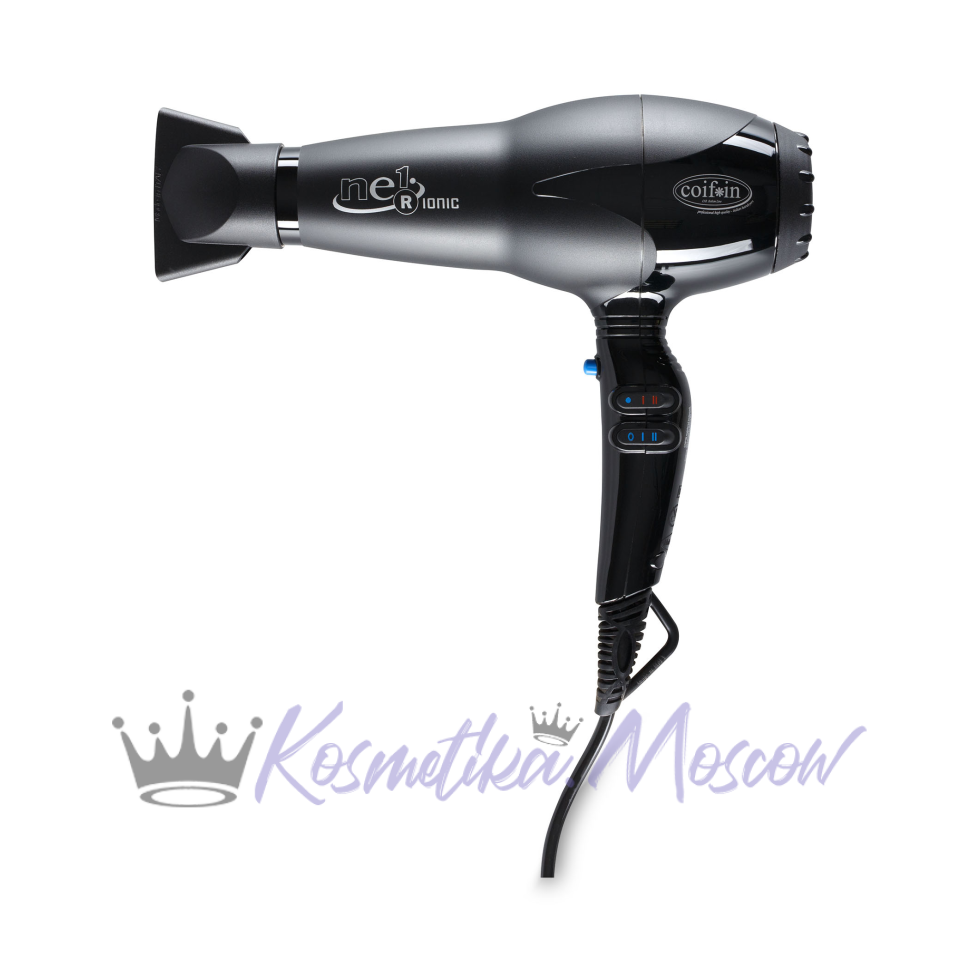 Фен COIF*IN NEneeRi 2300 Вт, 2 насадки, с ионизацией, цвет черный