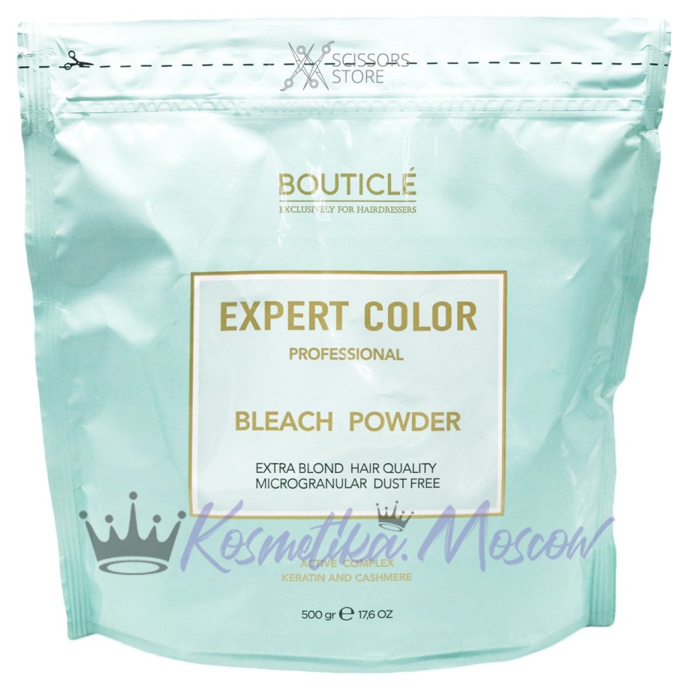 Обесцвечивающая пудра с кератином и кашемиром – BOUTICLE Expert Color Powder Bleach 500 гр