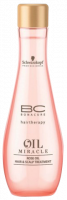 Маска - масло с экстрактом розы для увлажнения и придания блеска волосам - Schwarzkopf Professional BC Oil Miracle Rose Oil Hair &amp; Scalp Treatment 100 мл