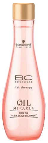 Маска -масло с экстрактом розы для увлажнения и придания блеска волосам - Schwarzkopf Professional BC Oil Miracle Rose Oil Hair & Scalp Treatment 100 мл