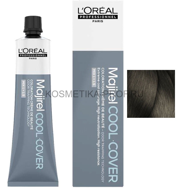 МАЖИРЕЛЬ COOL COVER ЛП Краситель-Крем 5.17 ПЕПЕЛЬНО-МЕТАЛЛИЗИРОВАННЫЙ 60 мл
