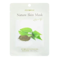 FOODAHOLIC Тканевая маска для лица с экстрактом зеленого чая NATURE SKIN MASK #GREEN TEA 25г