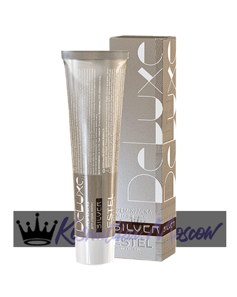 4/76 Крем-краска Estel De Luxe Silver, шатен коричнево-фиолетовый, 60 мл