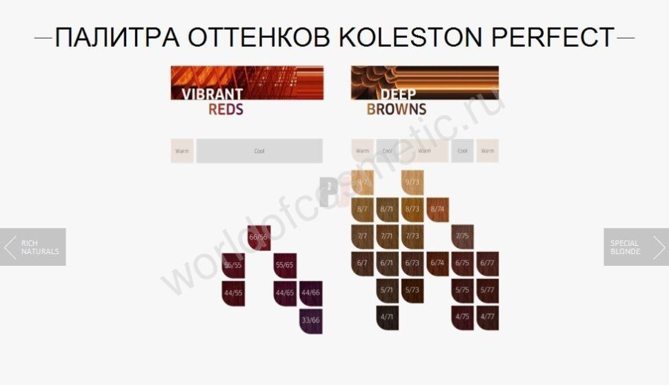 Палитра Универсальная Wella COLOR TOUCH/KOLESTON