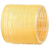 Бигуди - липучки DEWAL, желтые d 65 мм 6шт/уп