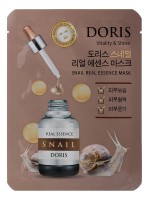 DORIS Тканевая маска для лица с муцином улитки SNAIL REAL ESSENCE MASK 25 мл