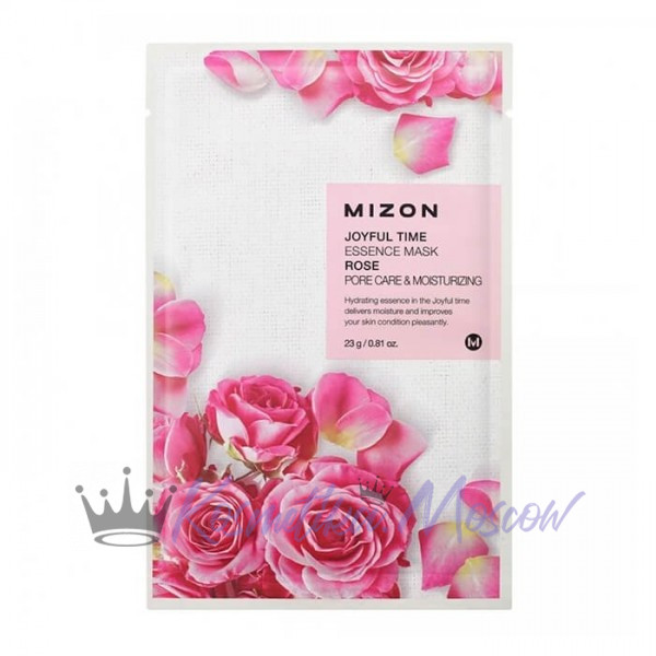 Mizon Joyful Time Essence Mask Rose тканевая маска с экстрактом розы