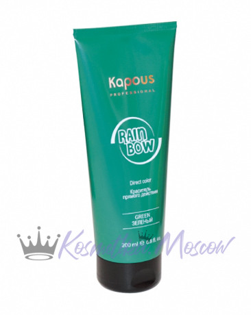 Краситель прямого действия для волос "Rainbow", Зеленый - Kapous Professional Rainbow Green 200 мл
