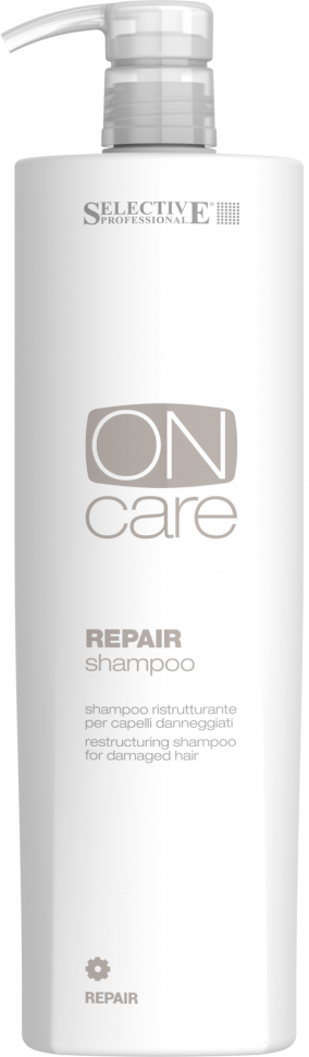 Восстанавливающий шампунь для поврежденных волос - Selective Professional On Care Repair Shampoo 1000 мл