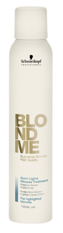 Мусс-уход для мелированных волос - Schwarzkopf Professional BlondMe Illumi Lights Mousse Treatment 150 мл