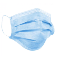 Маска Медицинская 4 - х слойная на резинках 50 шт/упк голубая (КИТАЙ)