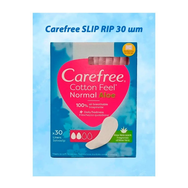 Carefree Гигиенические прокладки c Aloe SLIP RIP 30 шт.