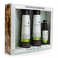 Набор косметики - Macadamia Weightless Moisture Trio Set 300 мл+300 мл+100 мл 300+300+100 мл