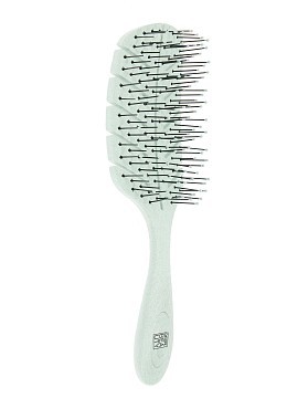 Щетка Dewal Beauty серия Eco - Friendly, продувная, с нейлоновым штифтом, форма листик
