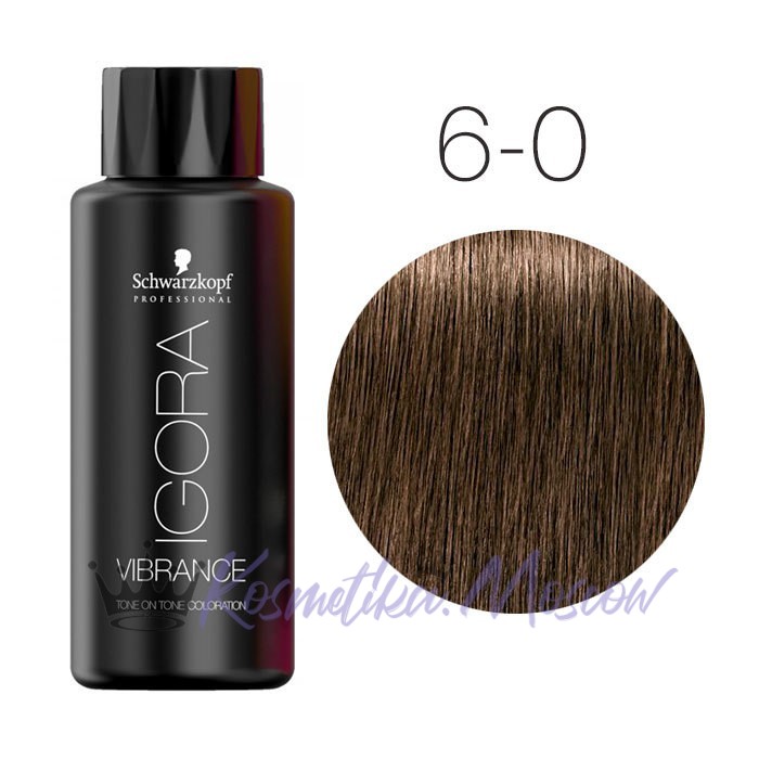 Темный русый натуральный - Schwarzkopf Igora Vibrance 6-0 60 мл