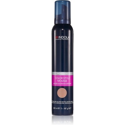 Indola Colour Style Mousse Medium Blonde Средний Блонд 200 мл