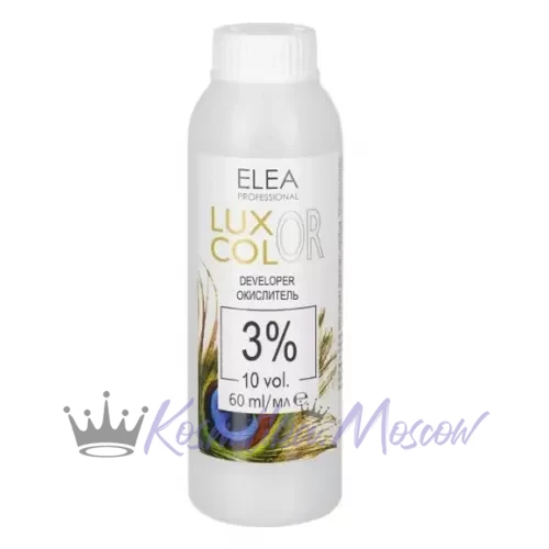 Окислитель для волос 3% - 60 мл - ELEA PROFESSIONAL LUXOR COLOR