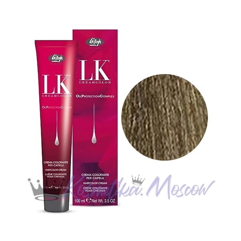 Lisap Milano Краска для волос Lisap LK OIL PROTECTION Complex, 7/28 жемчужно-пепельный блондин, 100 мл