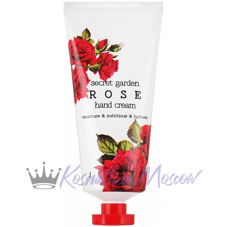 JIGOTT Крем для рук с экстрактом розы SECRET GARDEN ROSE HAND CREAM 100 мл