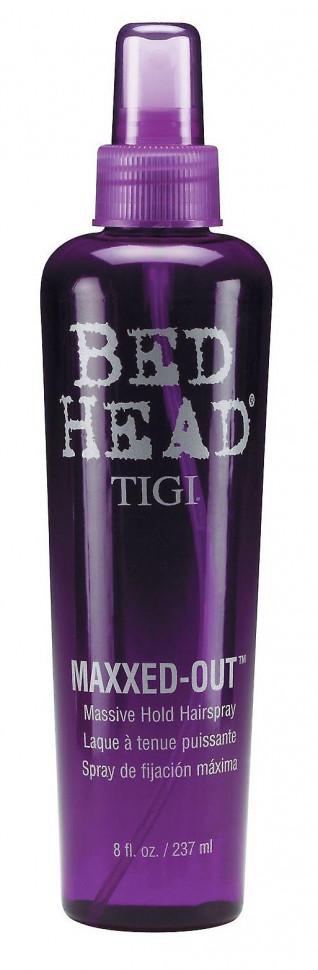 Спрей для сильной фиксации и блеска волос - TIGI Bed Head Maxxed Out Spray 237 мл