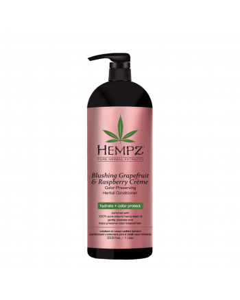Кондиционер растительный сохранение цвета натуральных и окрашенных волос Hempz Pure Herbal Blushing Grapefruit & Raspberry Creme Conditioner 1000 мл.